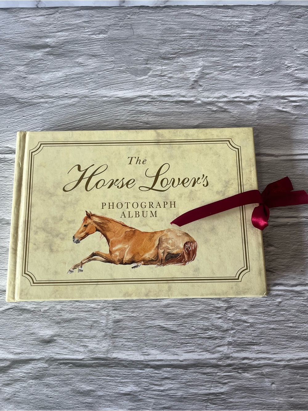 Vintage Horse Lovers Cardboard Cutout Photo Album Hardcover